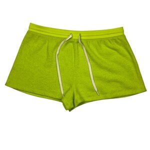 Outerknown Hightide Terry Cloth Shorts L Neon Electric Green